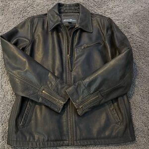 Eddie Bauer Buffalo Leather Motorcycle Jacket – A True Heirloom Piece (Size L)